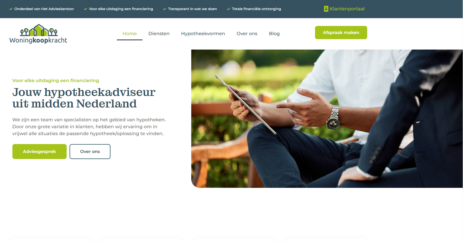 nieuwe website van hypotheekadviseur ontwikkeld in wordpress door cenoramedia en is SEO en GEO geoptimaliseerd